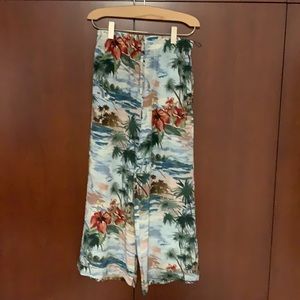 Valentino Hawaiian Print Pants Size Small
